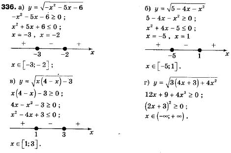 Алгебра 9 класс (12-річна програма) Мальований Ю.I., Литвиненко Г.М., Возняк Г.М. Задание 336