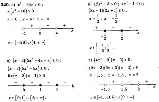 Алгебра 9 класс (12-річна програма) Мальований Ю.I., Литвиненко Г.М., Возняк Г.М. Задание 340