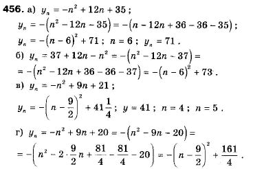Алгебра 9 класс (12-річна програма) Мальований Ю.I., Литвиненко Г.М., Возняк Г.М. Задание 456