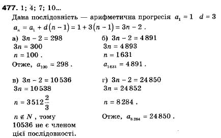 Алгебра 9 класс (12-річна програма) Мальований Ю.I., Литвиненко Г.М., Возняк Г.М. Задание 477