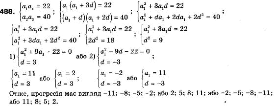 Алгебра 9 класс (12-річна програма) Мальований Ю.I., Литвиненко Г.М., Возняк Г.М. Задание 488