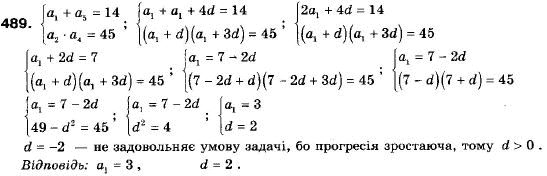 Алгебра 9 класс (12-річна програма) Мальований Ю.I., Литвиненко Г.М., Возняк Г.М. Задание 489