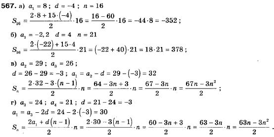 Алгебра 9 класс (12-річна програма) Мальований Ю.I., Литвиненко Г.М., Возняк Г.М. Задание 567