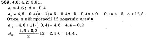 Алгебра 9 класс (12-річна програма) Мальований Ю.I., Литвиненко Г.М., Возняк Г.М. Задание 569