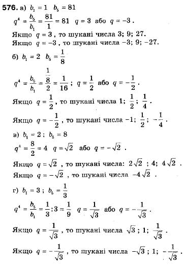 Алгебра 9 класс (12-річна програма) Мальований Ю.I., Литвиненко Г.М., Возняк Г.М. Задание 576
