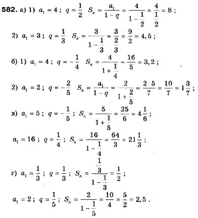 Алгебра 9 класс (12-річна програма) Мальований Ю.I., Литвиненко Г.М., Возняк Г.М. Задание 582