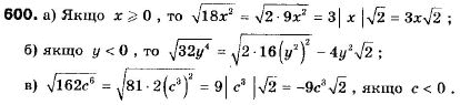 Алгебра 9 класс (12-річна програма) Мальований Ю.I., Литвиненко Г.М., Возняк Г.М. Задание 600