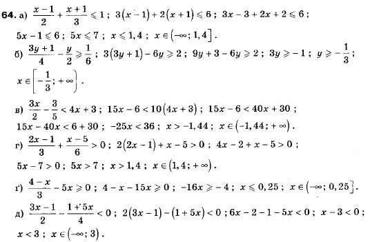 Алгебра 9 класс (12-річна програма) Мальований Ю.I., Литвиненко Г.М., Возняк Г.М. Задание 64
