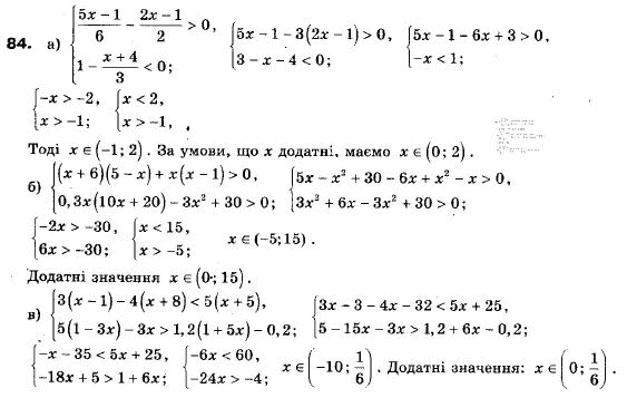 Алгебра 9 класс (12-річна програма) Мальований Ю.I., Литвиненко Г.М., Возняк Г.М. Задание 85