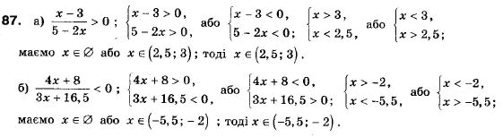 Алгебра 9 класс (12-річна програма) Мальований Ю.I., Литвиненко Г.М., Возняк Г.М. Задание 87