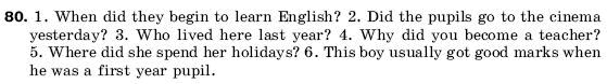 Англiйська мова 9 клас В. Плахотник, Р. Мартинова, С. Захарова Задание 80