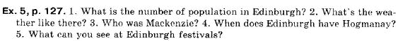 Англiйська мова 9 клас (12-річна програма) А.М. Несвiт Задание p127