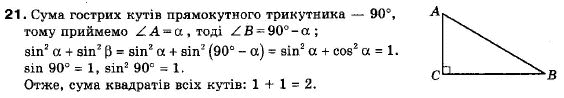 Геометрія 9 клас (12-річна програма) Мерзляк А.Г., Полонський В.Б., Якір М.С. Задание 21