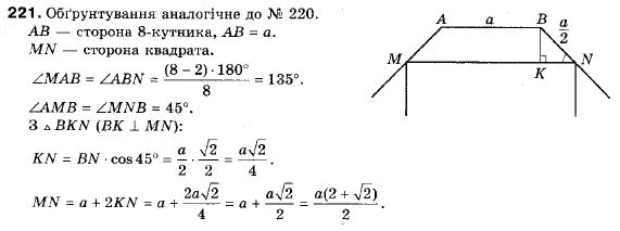 Геометрія 9 клас (12-річна програма) Мерзляк А.Г., Полонський В.Б., Якір М.С. Задание 221