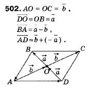 Геометрія 9 клас (12-річна програма) Мерзляк А.Г., Полонський В.Б., Якір М.С. Задание 502