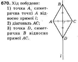 Геометрія 9 клас (12-річна програма) Мерзляк А.Г., Полонський В.Б., Якір М.С. Задание 670