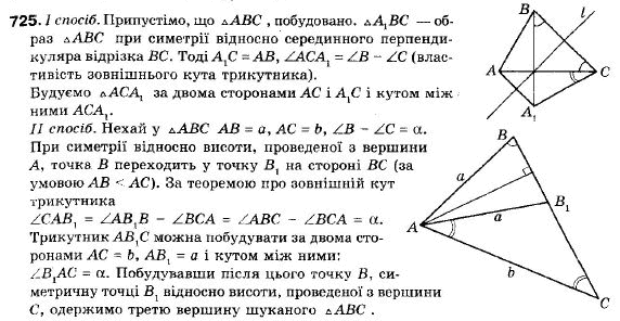 Геометрія 9 клас (12-річна програма) Мерзляк А.Г., Полонський В.Б., Якір М.С. Задание 725