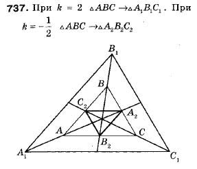 Геометрія 9 клас (12-річна програма) Мерзляк А.Г., Полонський В.Б., Якір М.С. Задание 737