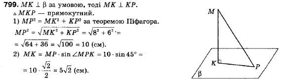 Геометрія 9 клас (12-річна програма) Мерзляк А.Г., Полонський В.Б., Якір М.С. Задание 799