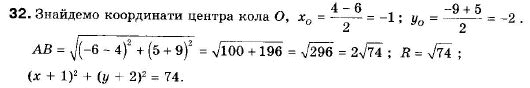 Геометрія 9 клас (12-річна програма) Апостолова Г.В. Задание 32