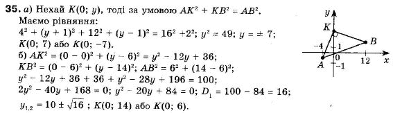 Геометрія 9 клас (12-річна програма) Апостолова Г.В. Задание 35