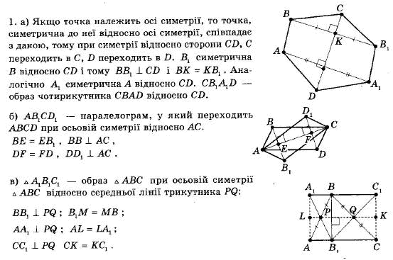 Геометрія 9 клас (12-річна програма) Апостолова Г.В. Задание 1