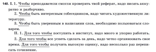Русский язык 9 класс Голобородько Г.П. Задание 140