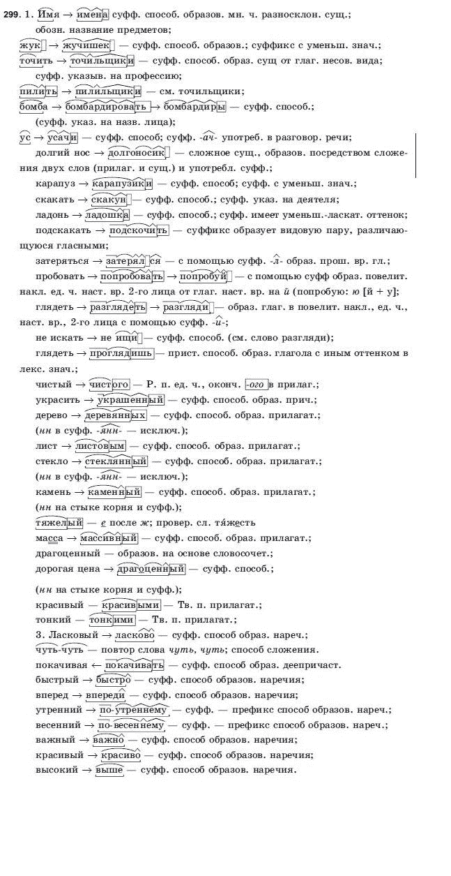 Русский язык 9 класс Голобородько Г.П. Задание 299