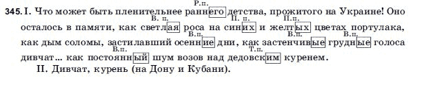 Русский язык 9 класс Голобородько Г.П. Задание 345