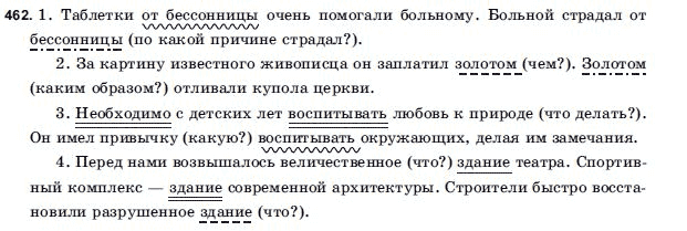 Русский язык 9 класс Голобородько Г.П. Задание 462