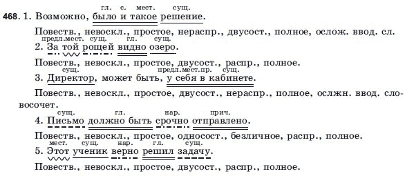 Русский язык 9 класс Голобородько Г.П. Задание 468