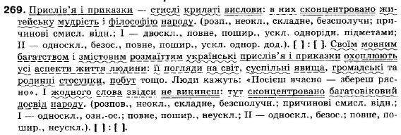 Українська мова 9 клас (12-річна програма) M.I. Пентилюк, I.B. Гайденко, А.I. Ляшкевич, С.А. Омельчук Задание 269