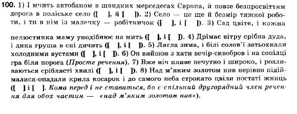 Українська мова 9 клас (12-річна програма) В.В. Заболотний, О.В. Заболотний Задание 100