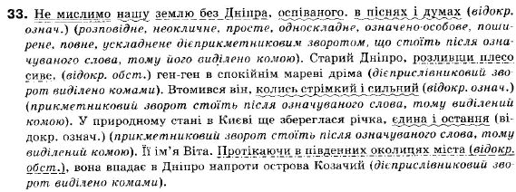 Українська мова 9 клас (12-річна програма) О. П. Глазова, Ю. Б. Кузнецов Задание 33