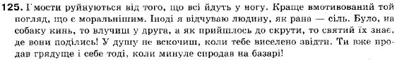 Українська мова 9 клас (12-річна програма) С. Я. Єрмоленко, В.Т. Сичова Задание 125