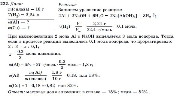 Химия 9 класс (для русских школ) Н.П. Буринская Задание 222