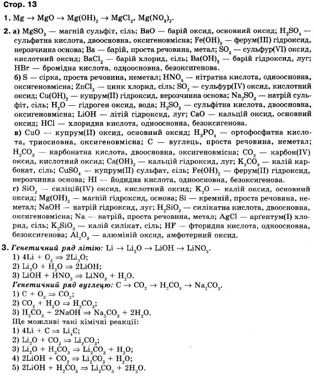 Хімія 9 клас (12-річна програма) Г.А. Лашевська Задание 13