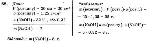 Хімія 9 клас П.П. Попель, Л.С. Крикля Задание 55