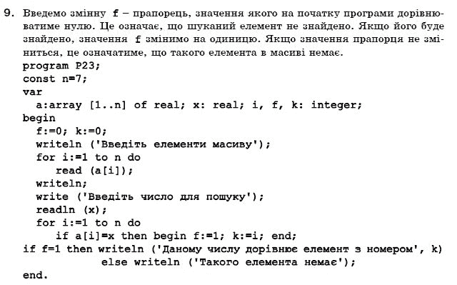 ГДЗ Iнформатика, 11 клас А.Ф. Верлань Задание 9