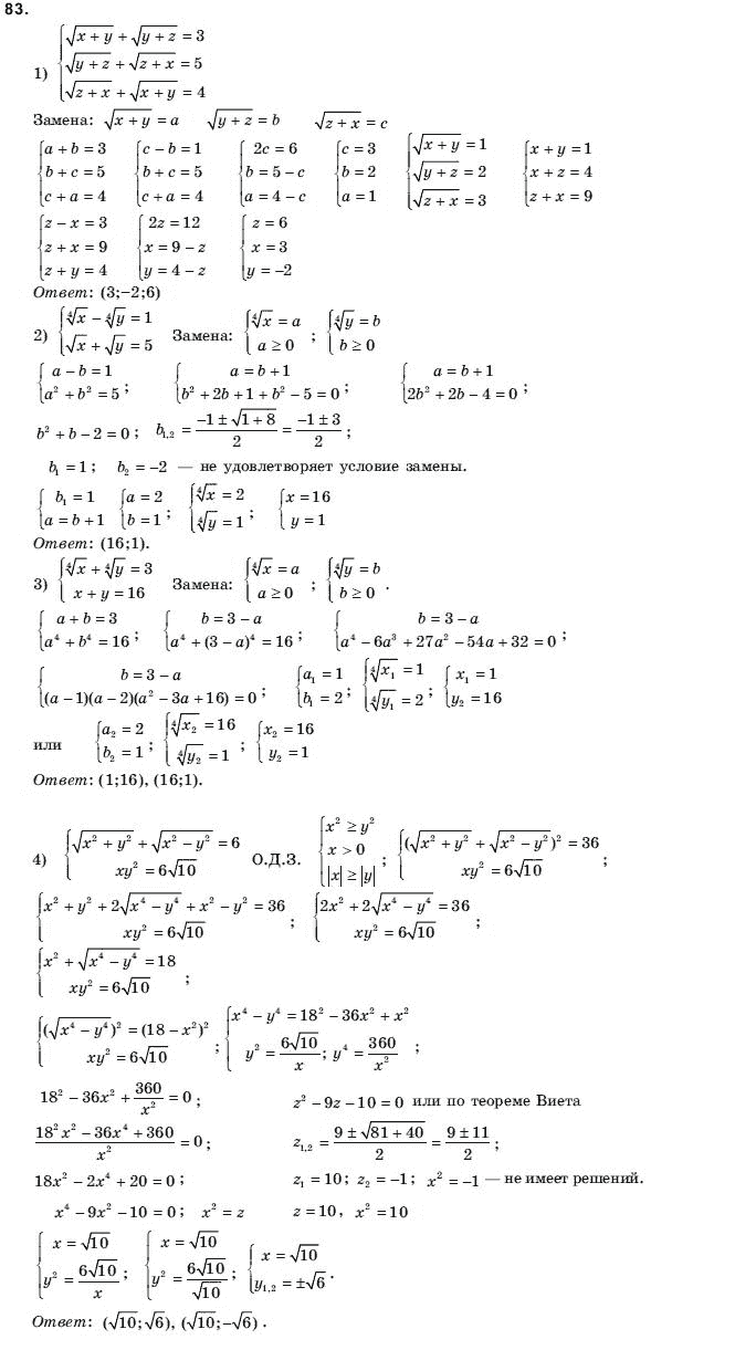 Алгебра і початки аналізу 10 клас Шкіль М.І., Слєпкань З.І., Дубинчук О.С. Задание 83