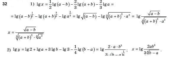 Алгебра і початки аналізу 10 клас Шкіль М.І., Слєпкань З.І., Дубинчук О.С. Задание 32