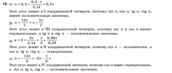 Алгебра і початки аналізу 10 клас Шкіль М.І., Слєпкань З.І., Дубинчук О.С. Задание 19