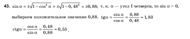 Алгебра і початки аналізу 10 клас Шкіль М.І., Слєпкань З.І., Дубинчук О.С. Задание 43