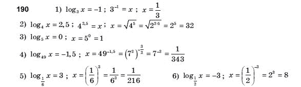 Алгебра і початки аналізу 10 клас Шкіль М.І., Слєпкань З.І., Дубинчук О.С. Задание 190