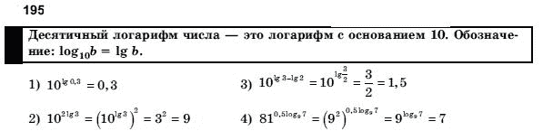 Алгебра і початки аналізу 10 клас Шкіль М.І., Слєпкань З.І., Дубинчук О.С. Задание 195