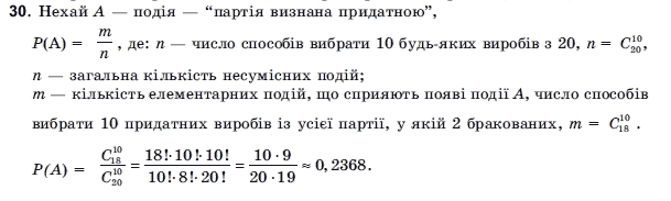 Алгебра і початки аналізу 11 клас Шкіль М.І., Слєпкань З.І., Дубинчук О.С. Задание 30