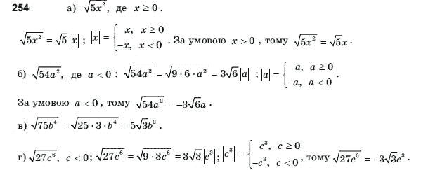 Алгебра і початки аналізу 11 клас Шкіль М.І., Слєпкань З.І., Дубинчук О.С. Задание 254