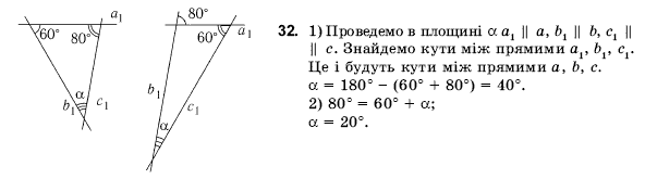 Геометрiя 10 клас Погорєлов О.В. Задание 32