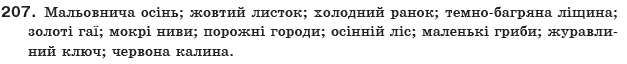 Українська мова 10 клас О.Б. Олiйник Задание 207