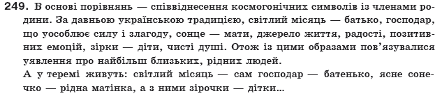 Українська мова 10 клас О.Б. Олiйник Задание 249